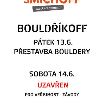 BouldříkOFF - omezení provozu